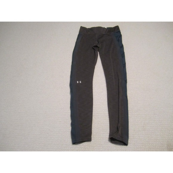 Under Armour Leggings Womens Small Gray Compression Gym Tight Work Out Yoga‎ - Picture 1 of 11